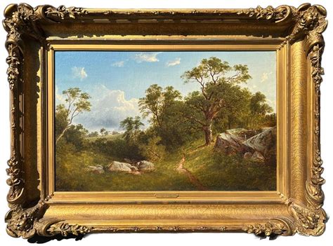 David Johnson - Landscape with Mansion, 1863 by David Johnson (American: 1827-1908) For Sale at ...