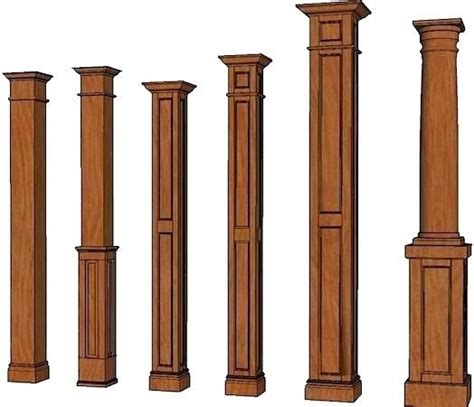 wooden pillars for house wood posts and columns stain grade in 2020 ...