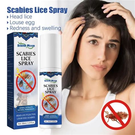 PUBIC LICE ANTIBACTERIAL Spray Removal Lice Eggs And Car Scalp Spray $3 ...