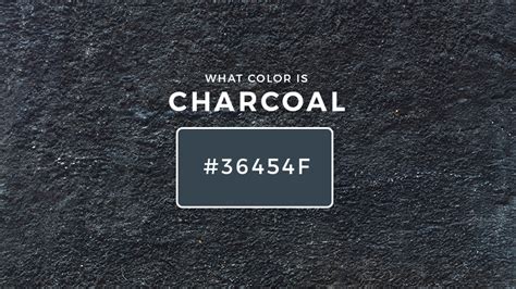 What Color Is Charcoal? About Charcoal Color (Updated 2023)