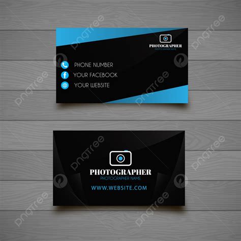 Creative Blue Photography Business Card Template Template Download on Pngtree