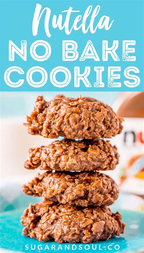 Nutella No Bake Cookies are a yummy way to enjoy the chocolate and ...