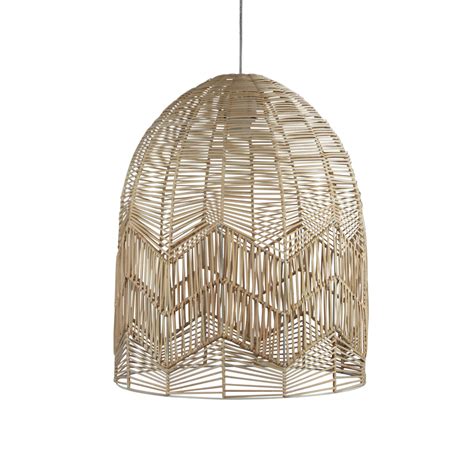 Tanah Rattan Cane 1lt Cord Pendant Light Natural Wood – Roundabout Lighting