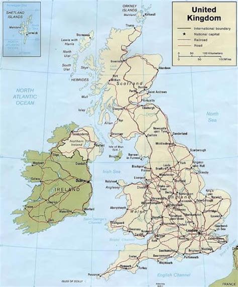 United Kingdom Cities Map