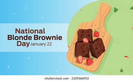 National Blonde Brownie Day On January Stock Vector (Royalty Free) 2109366953 | Shutterstock