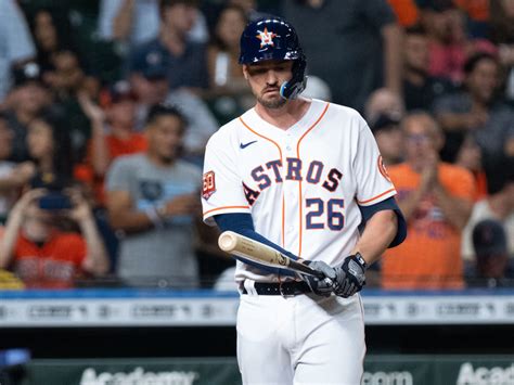 Chas McCormick Points to His Twin After Homer Shocking Yankee Stadium ...