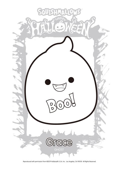 Halloween Squishmallows Grace Coloring Pages - XColorings.com