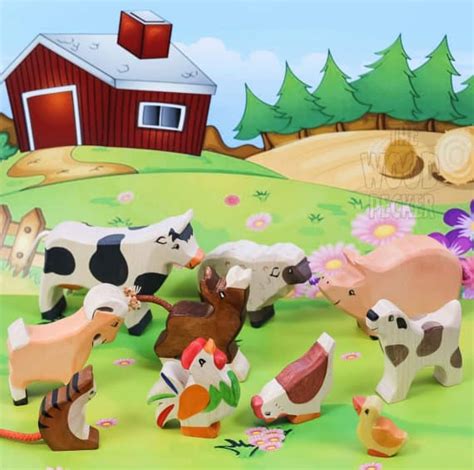 wooden farm animal toddler toys - My Bored Toddler