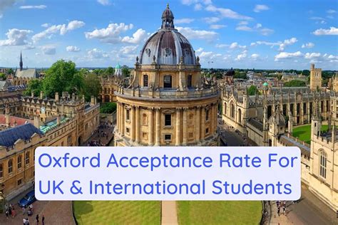 Oxford University Acceptance Rate For UK & International Students