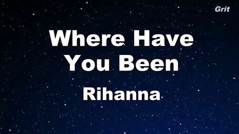 Where Have You Been - Rihanna Karaoke 【With Guide Melody】 Instrumental - YouTube