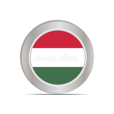 Hungarian National Flag Isolated in Official Colors Stock Vector ...