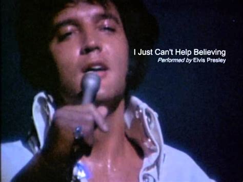 Elvis Presley - I Just Can't Help Believing Chords - Chordify