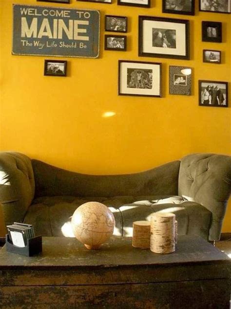 Paint Color Portfolio: Mustard Living Rooms | Yellow walls living room, Mustard living rooms ...