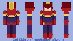 Captain Marvel Minecraft Skin