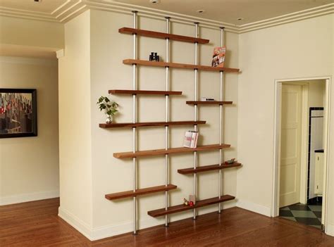 Hand Made Oak And Aluminum Adjustable Shelving Unit by Anand Gowda Design | CustomMade.com