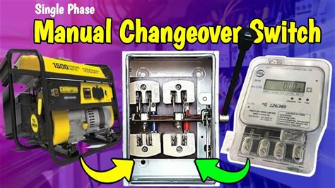 Electric manual changeover switch connection || Manual Changeover Switch Wiring Diagram - YouTube