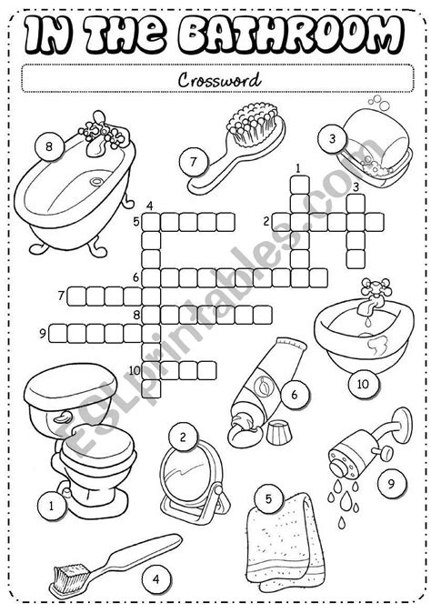 In the bathroom - ESL worksheet by joannaturecka