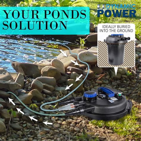 10000L/H UV Light Aquarium Garden Pond Filter - Dynamic Power