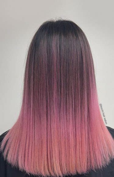 34 Pink Hair Colours That Gives Playful Vibe : Ombre Brunette to Pink