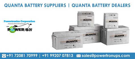 Powertronics - Quanta UPS Battery Dealer In India. Quanta Battery ...