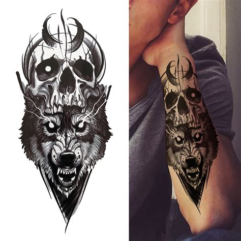 Demon Wolf Tattoo