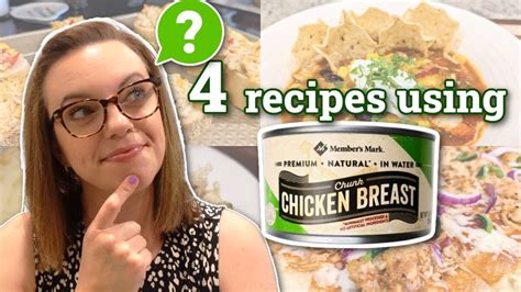 4 EASY RECIPES USING CANNED CHICKEN! | RECIPES FROM PANTRY STAPLES ...