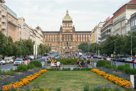 Wenceslas Square - Prague editorial photo. Image of republic - 65624776