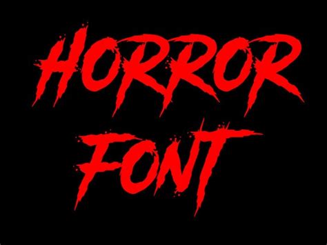 HORROR FONT SVG Horror Font Clipart Font for Cricut Silhouette | Etsy