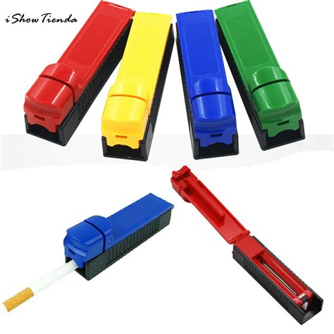 ISHOWTIENDA New 1pc 11.5cm Manual Cigarette Tube Rolling Machine Tobacco Roller Maker Manual ...