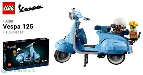 LEGO reveals 10298 Vespa 125, an 1,100-piece model of the iconic Italian scooter [News] - The ...