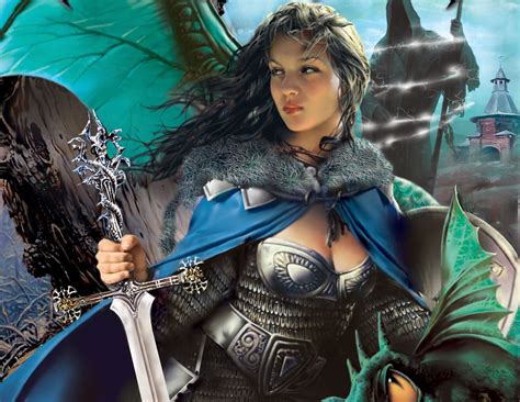 Fantasy Women Warrior Wallpaper 214028 Alecto : Wallpapers13.com