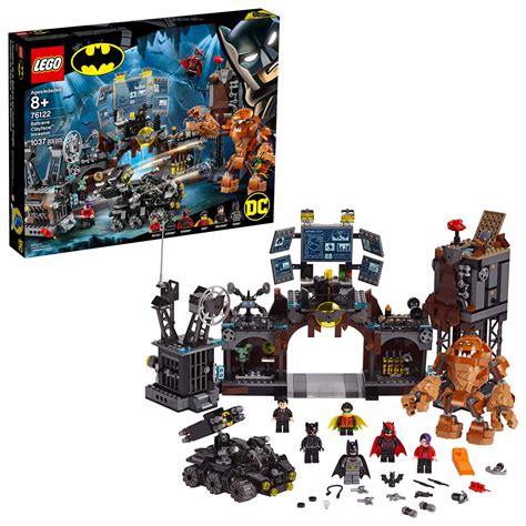 LEGO DC Batman Batcave Clayface Invasion 76122 Batman Toy Building Kit With Batman And Bruce ...