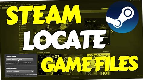 How to Locate Steam Game Files (Folder | Windows 10 ) - YouTube