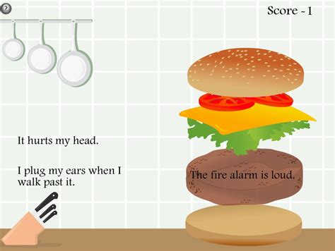 main idea online game hamburger details - The Teachers' Cafe