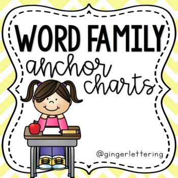 Word Family Posters by Ginger Lettering | Teachers Pay Teachers