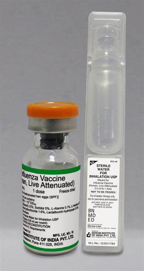 NASOVAC Influenza Vaccine, Live Attenuated (Human) Freeze-Dried | WHO - Prequalification of ...