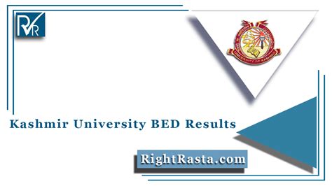 Kashmir University BED Results 2021 (Out) | B.Ed 1st & 2nd Semester Results