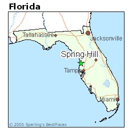 Spring Hills Florida Map - Ginny Justinn