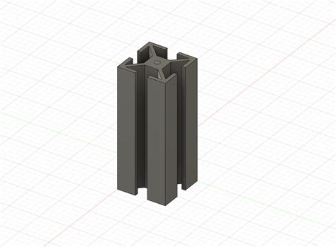 Aluminium profile 40x40 by Tom Sender 2007 | Download free STL model | Printables.com