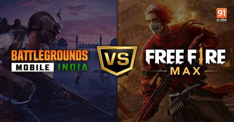 BGMI (aka PUBG Mobile) vs Free Fire Max: Which is better? | 91mobiles.com