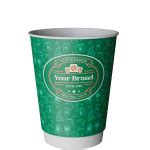 12 oz Printed Paper Eco Coffee Cups | Double-Walled | Full-Colour Wrap ...