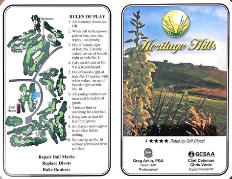 Course Description - Heritage Hills Golf Course