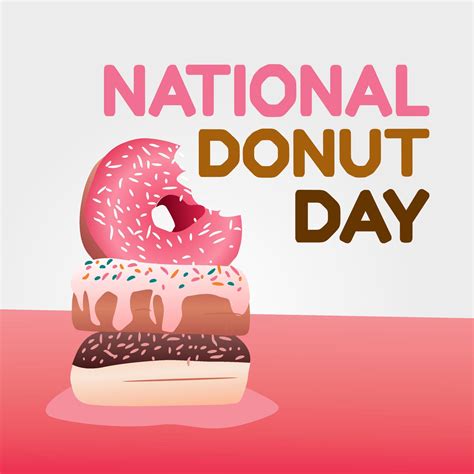 national donut day vector illustration 5348692 Vector Art at Vecteezy