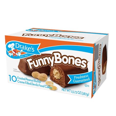 Drake's Funny Bones Snack Cakes, 13.03 oz, 10 ct Other Snack Cakes ...