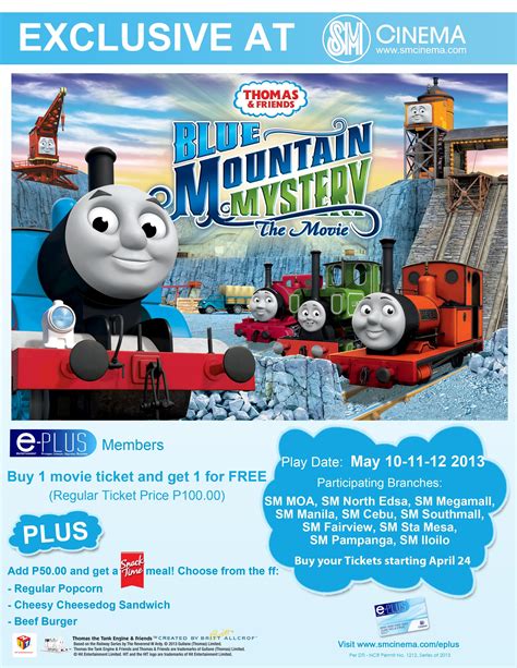 Watch ‘Thomas and Friends: Blue Mountain Mystery’ at SM Cinemas – Buy 1 Ticket Get 1 Free for E ...