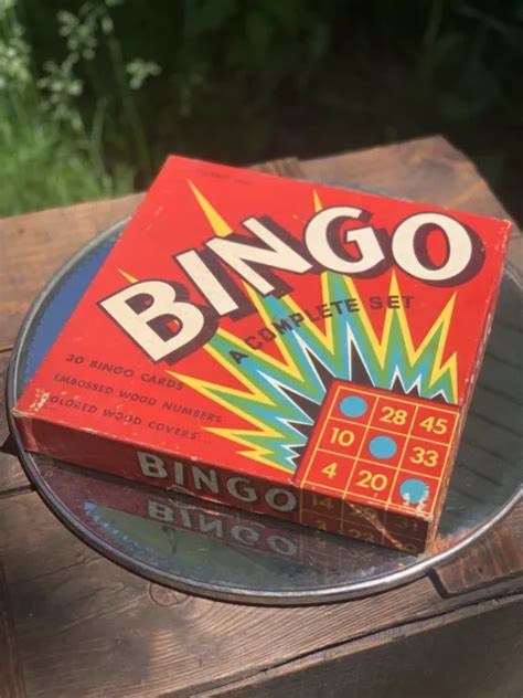 1950'S ORIG BINGO GAME COMPLETE 30 BINGO Cards Blue Capitol Heavy Stock W/BOX!!+ $20.00 - PicClick