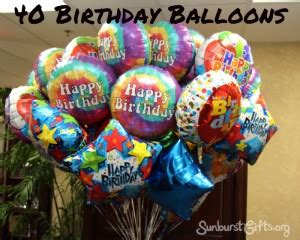 40 Birthday Balloons - Thoughtful Gifts | Sunburst GiftsThoughtful ...