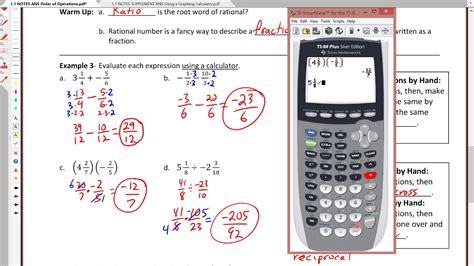 1.1 Order of Operations with a Calculator Part 2 - YouTube