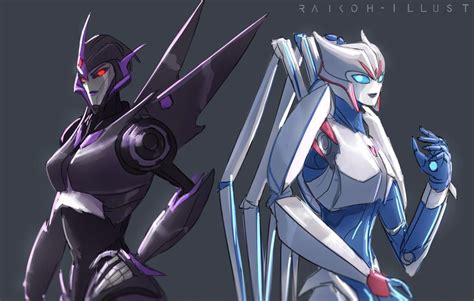 Shattered Glass Arcee and Airachnid by RaikohIllust | Transformers ...