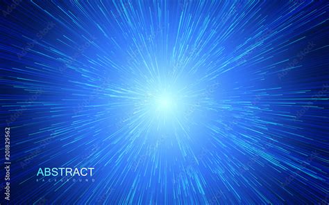 Shiny radial burst with linear particles Stock Vector | Adobe Stock